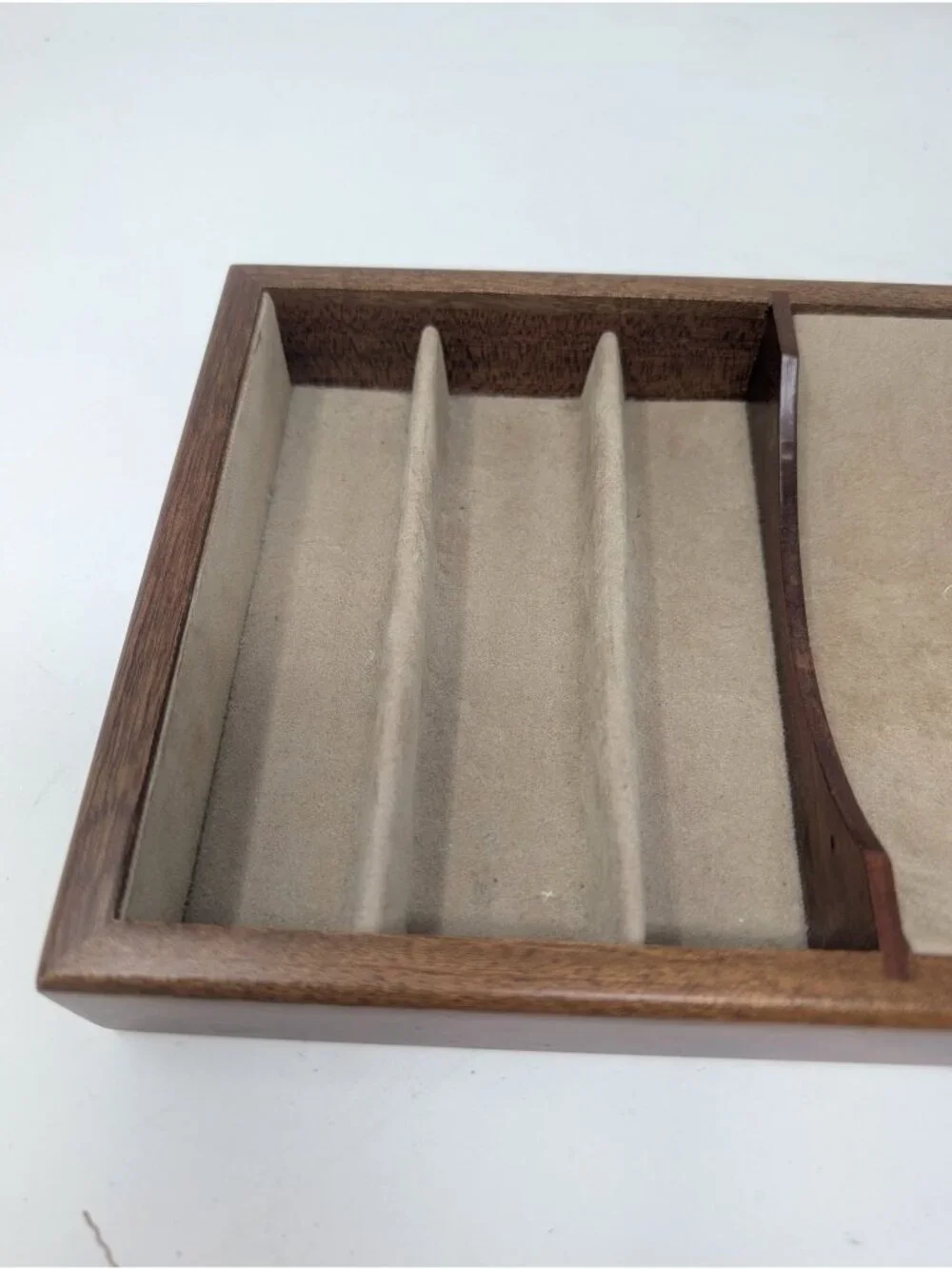 Vintage Abercrombie & Fitch Woodgrain Tray Jewelry Italy